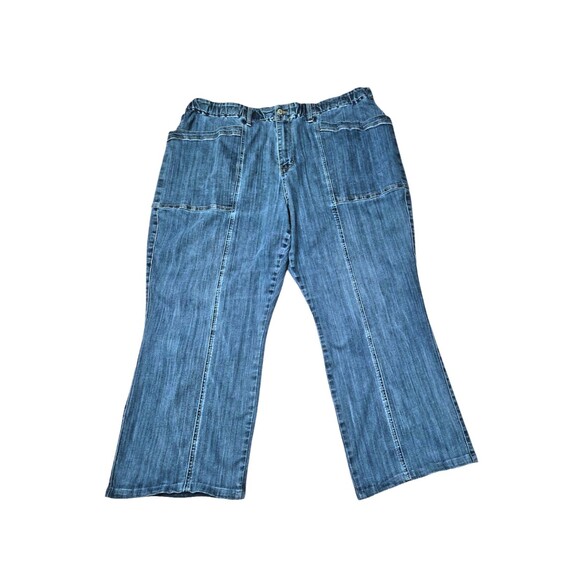 JUDY BLUE Straight Leg Jeans Medium Blue Wash Plus Sz 24W Stretch JB88749 MD - Picture 2 of 10